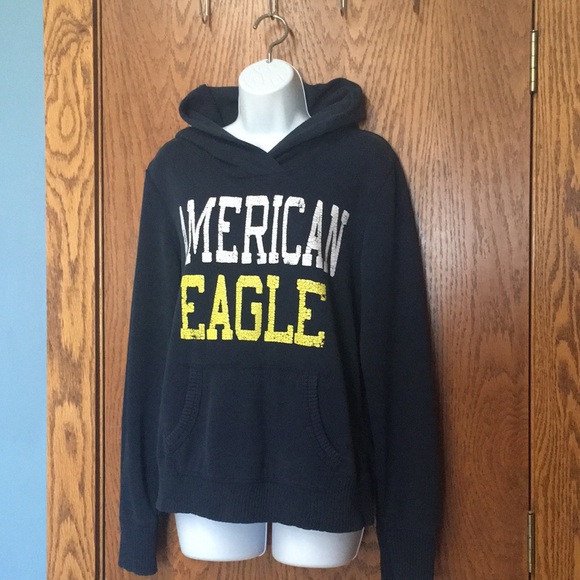 American Eagle Navy Hoodie - Picture 2 of 5
